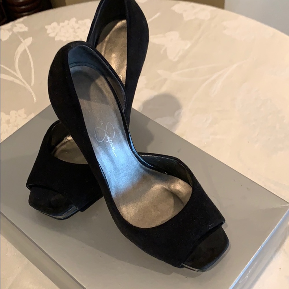 Jessica Simpson black suede Josette